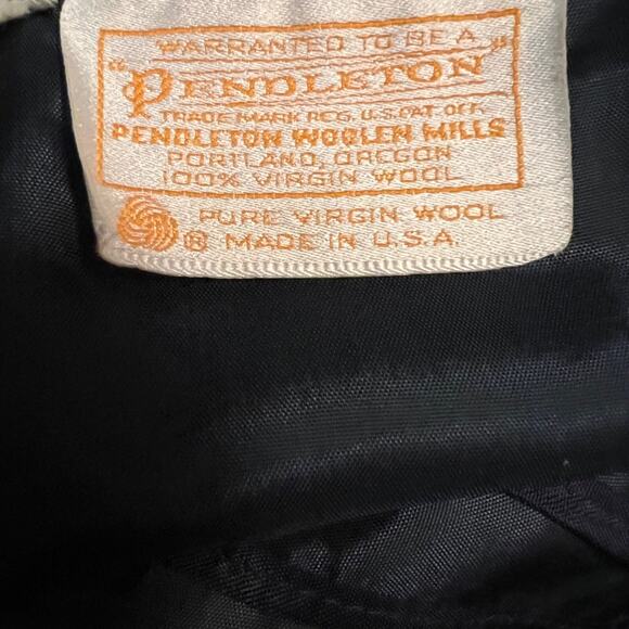 80’s Vintage Pendleton Pink Navy Blue Green Preppy Plaid Faux Wrap Wool Skirt 6 - Picture 4 of 11